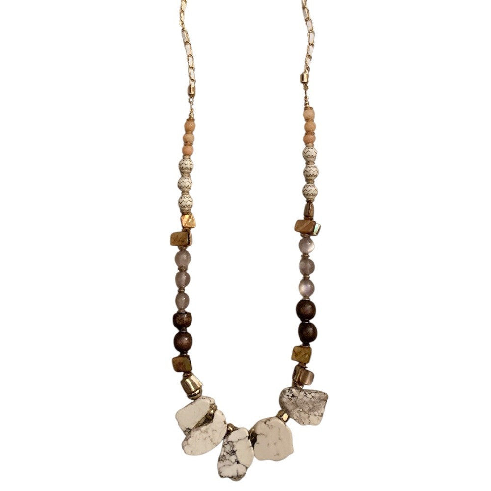 Time and Tru Multi-Tone Beaded Necklace w/free earrings - Picture 1 of 2